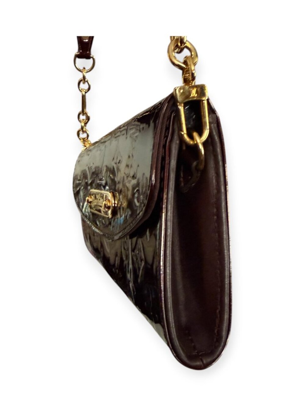 Louis Vuitton Sunset Boulevard Monogram Vernis Shoulder Bag | Amarante - Picture 3 of 7